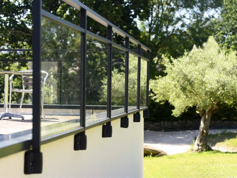 Garde-corps Kostum - Vitrage clair